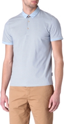 TED BAKER Striped polo shirt