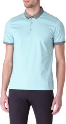 TED BAKER Striped polo shirt