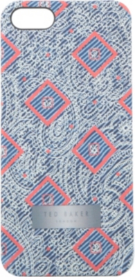 TED BAKER Slimtim diamond-print iPhone case