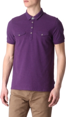 TED BAKER Double-placket polo shirt