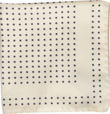 TED BAKER Polka dot pocket square