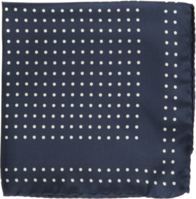 TED BAKER Polka dot pocket square