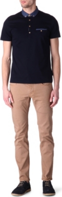 TED BAKER Boat-collar polo shirt