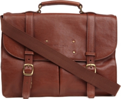 TED BAKER Grained leather briefcase