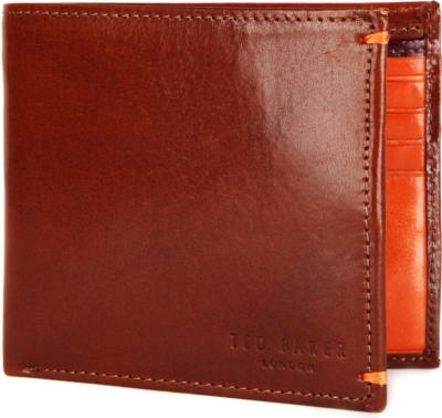 TED BAKER Tomcol bright bi-fold wallet