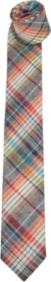 TED BAKER Checked linen tie
