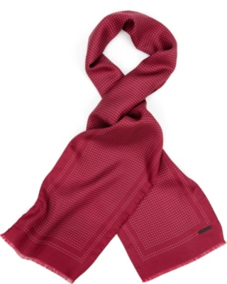 TED BAKER Mrlocks micro-spot scarf