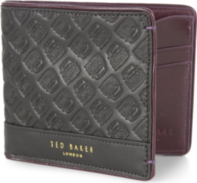 TED BAKER Hailcab embossed-leather wallet