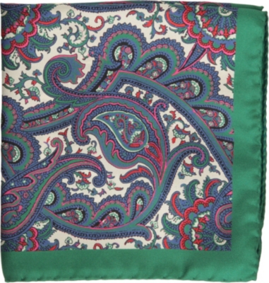 TED BAKER Paisley pocket square