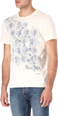 TED BAKER Sparklr diamond-print t-shirt