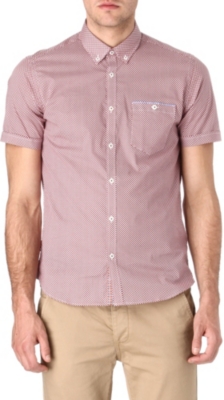 TED BAKER Gengis geometric-print shirt