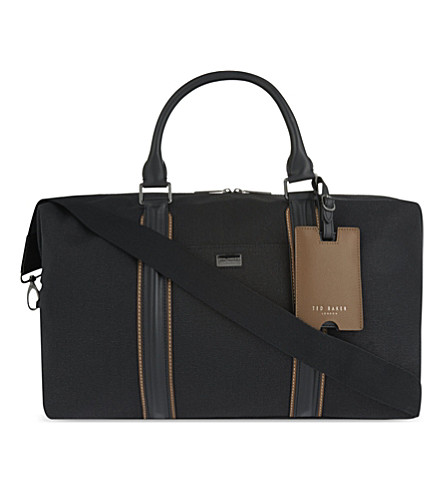 TED BAKER   Canvas and leather holdall