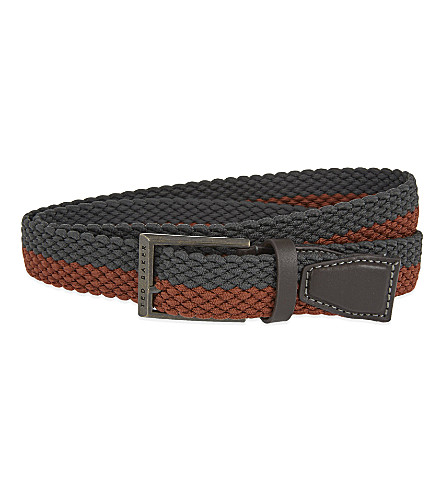 TED BAKER   Stripe elasticated belt