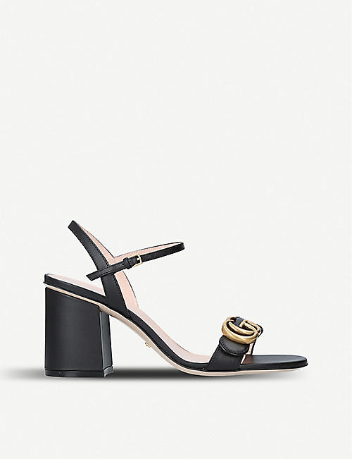 GUCCI: Marmont 75 leather sandals