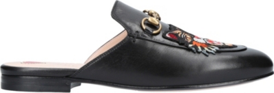 all black gucci slippers