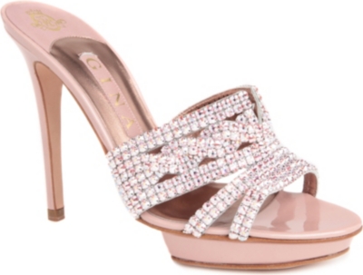GINA Dido swarovski-embellished sandals