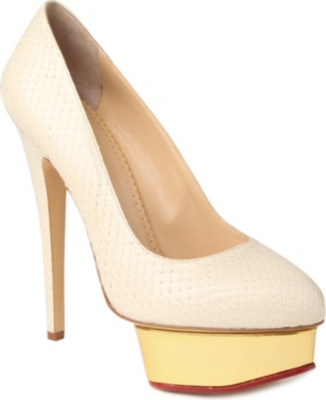 CHARLOTTE OLYMPIA Dolly mock-snake platform courts
