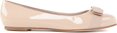 FERRAGAMO Varina patent leather pumps