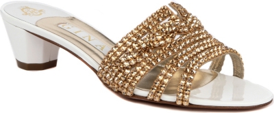 GINA Galaxy 35 Swarovski-embellished mid-heel sandals