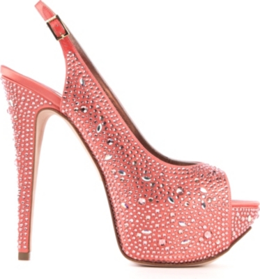 GINA Sion satin platform sandals