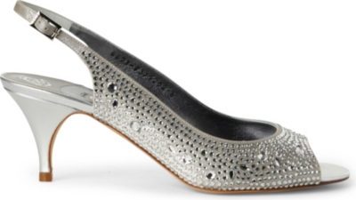 GINA Livi jewel&ndash;embellished slingback sandals