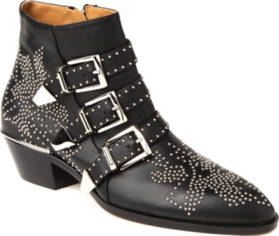 CHLOE Banshee leather ankle boots