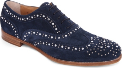 CHURCH Burwood embellished suede brogues