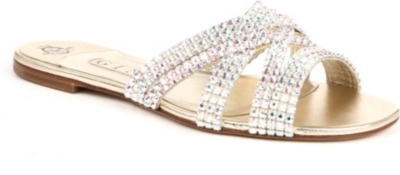 GINA Zion Swarovski-embellished sandals