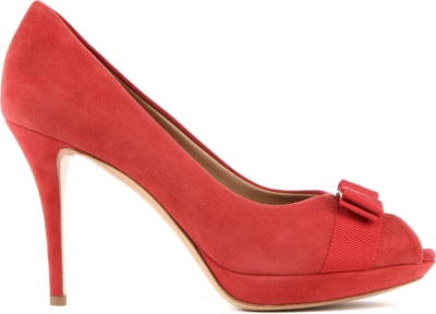 FERRAGAMO Talia suede courts