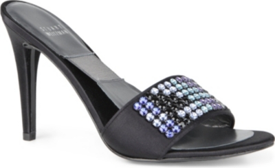 STUART WEITZMAN Lightup satin sandals