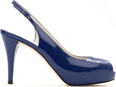 STUART WEITZMAN Inslinky patent leather slingback courts
