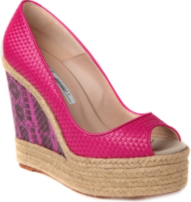 BRIAN ATWOOD Cailey leather wedge courts