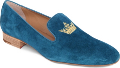 CHURCH Flora suede slippers