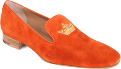CHURCH Flora suede slippers