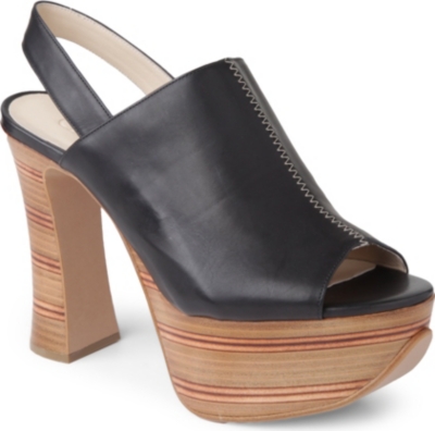 CHLOE Susan leather platform sandals