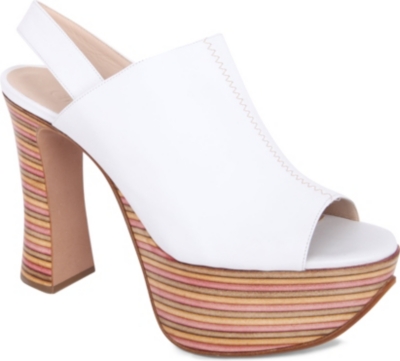 CHLOE Susan leather platform sandals