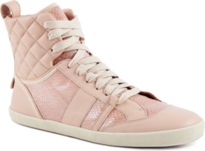 CHLOE Michelle leather hi-top trainers
