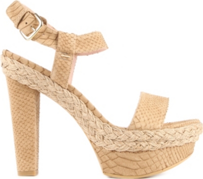 STUART WEITZMAN Loner leather platform sandals