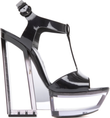 CASADEI Carnation patent-leather platform sandals