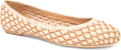 FERRAGAMO Seraphine woven leather pumps