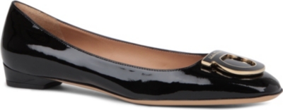 FERRAGAMO Sanna patent leather loafers
