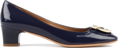FERRAGAMO Patent leather court shoes
