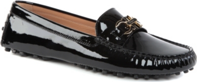 FERRAGAMO Soft patent leather loafers