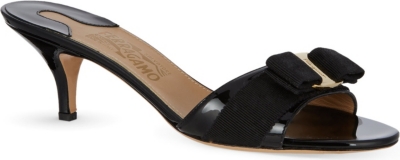 FERRAGAMO Glory patent leather sandals