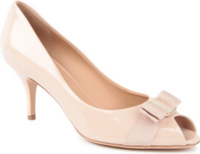 FERRAGAMO Ribes patent leather courts