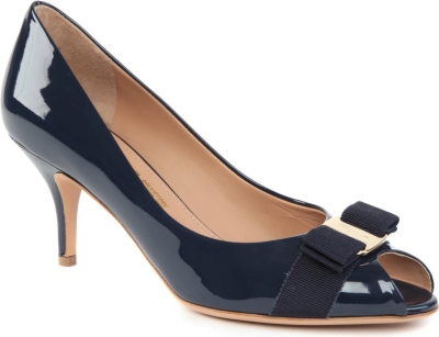 FERRAGAMO Ribes patent leather courts