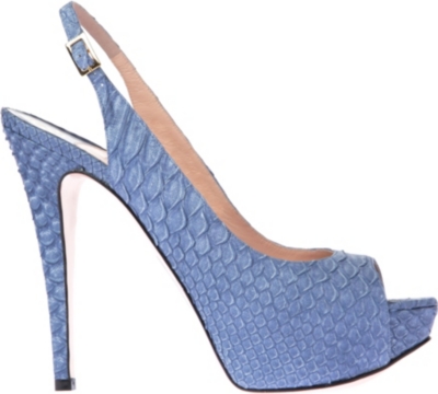 GINA Jemma leather platform sandals