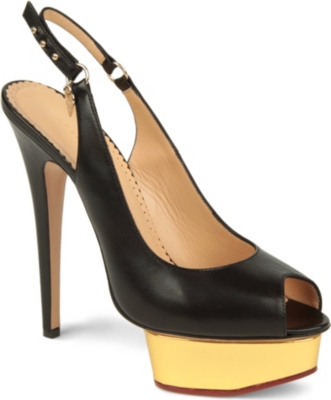 CHARLOTTE OLYMPIA Bon Bon leather sandals