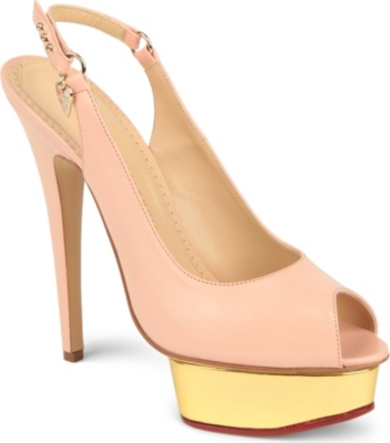 CHARLOTTE OLYMPIA Bon Bon leather sandals