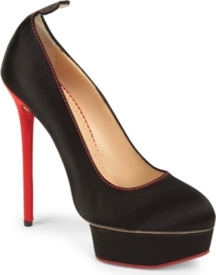 CHARLOTTE OLYMPIA Josephine satin courts